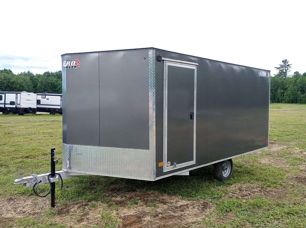 448AA27F-E4D8-4BF0-A346-5DA8C44602A9-1.jpg 2022 Sno Pro Trailers 101x12 Aluminum Hybrid 2.0 w/Tapered Ramp - Image 1