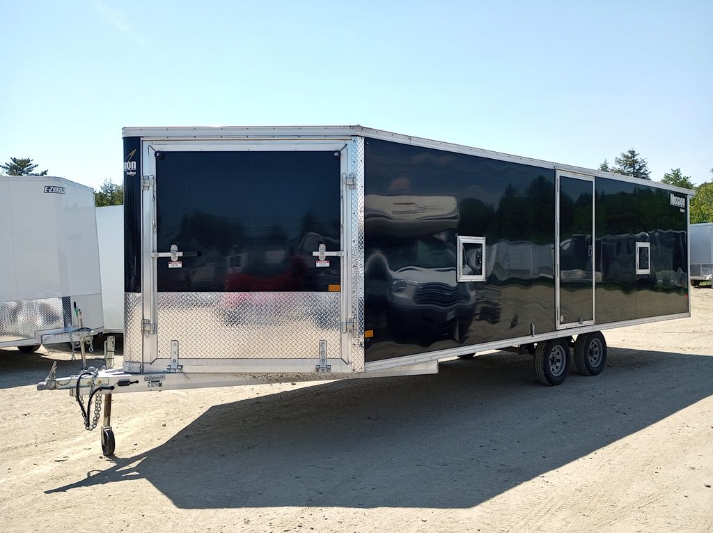 4D02F963-D949-4F44-A181-5659A5982B58kk-1.jpg Mission Trailers 101x22 Aluminum 4-Place Drive In/Out Deckover w/Galvanized Package - Image 1