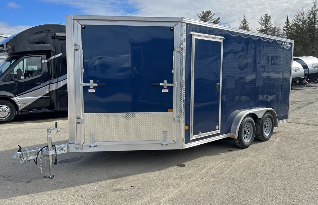A4B2937B-0A83-4C6B-BA8D-CA8973F31C31-1.jpg 2023 High Country 7.5x14 Aluminum 2/3-Place Drive In/Out w/Tapered Ramp Doors - Image 1