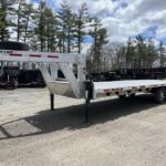2024 Alum Line Trailers 8.5x24 13K Aluminum Gooseneck w/Flip Over Ramps