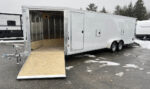 2024 E-Z Hauler 7x24 Aluminum 4-Place Drive In/Out w/Tapered Ramps, Rear Canopy - Image 2