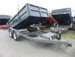 BWISE 6x12 Low Profile Dump Trailer w/ Combo Gate & Ramps (9,990 GVWR)