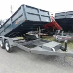 BWISE 6x12 Low Profile Dump Trailer w/ Combo Gate & Ramps (9,990 GVWR)