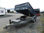 BWISE 6x12 Low Profile Dump Trailer w/ Combo Gate & Ramps (9,990 GVWR) - Image 4