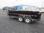 BWISE 7x14 Gooseneck Dump Trailer w/ Combo Gate & Ramps (14.9K GVWR) - Image 2