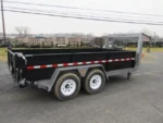 BWISE 7x14 Gooseneck Dump Trailer w/ Combo Gate & Ramps (14.9K GVWR) - Image 9