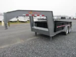 BWISE 7x14 Gooseneck Dump Trailer w/ Combo Gate & Ramps (14.9K GVWR) - Image 5