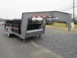 BWISE 7x14 Gooseneck Dump Trailer w/ Combo Gate & Ramps (14.9K GVWR) - Image 7
