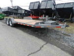 BWise 7 x 22 Low Profile Split Tilt Equipment Trailer