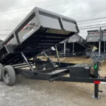 BWISE 7x14 Low Profile Dump Trailer w/ Adjustable Coupler (14K GVWR)