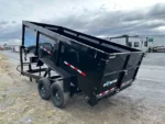 BWISE 7x16 Gooseneck Dump Trailer w/ High Sides for Sale (14.9K GVWR) - Image 4