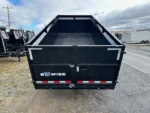 BWISE 7x16 Gooseneck Dump Trailer w/ High Sides for Sale (14.9K GVWR) - Image 6