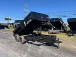 BWISE 7x12 Dump Trailer 10K GVWR w/ Combo Gate & Ladder Ramps