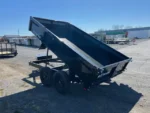 BWISE 7x12 Dump Trailer 10K GVWR w/ Combo Gate & Ladder Ramps - Image 4