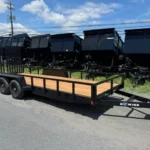 BWise 7 x 20 Low Profile Equipment Trailer Landscape Ramp