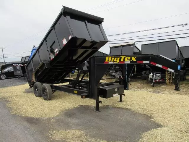Big-Tex-7x16-Gooseneck-Dump-Trailer-14GX-Scissor-Lift-Solid-Steel-Side-Extensions-7.webp Big Tex 7x16 Gooseneck Dump Trailer w/ High 48" Sides (14K GVWR) - Image 1