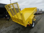 BWISE 5x8 Low Profile Dump Trailer w/ Landscape Gate (7K GVWR) - Image 2