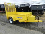 BWISE 5x8 Low Profile Dump Trailer w/ Landscape Gate (7K GVWR)