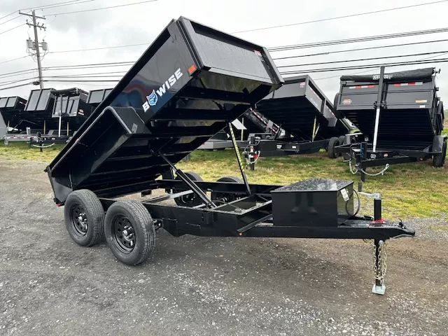 Bwise-5-x-10-Low-Profile-Dump-Trailer-Tandem-Axle-Electric-Brakes-Spreader-Gate-5.webp BWISE 5x10 Low Profile Dump Trailer w/ Spreader Gate (7K GVWR) - Image 1