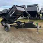BWISE 5x8 Dump Trailer w/ Spreader Gate (5K GVWR)
