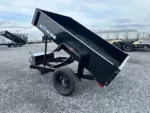 BWISE 5x8 Single Axle Dump Trailer w/ Spreader Gate (2,990 GVWR) - Image 2