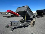 BWISE 5x8 Low Profile Dump Trailer w/ Spreader Gate (7K GVWR) - Image 4