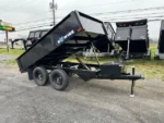 BWISE 6x10 Deckover Dump Trailer w/ Spreader Gate (7K GVWR)