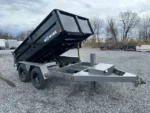 BWISE 6x10 Low Profile Dump Trailer w/ Hydraulic Jack (9,990 GVWR)