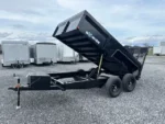 BWISE 6x12 Dump Trailer w/ Landscape Ramp Gate (7K GVWR) - Image 2