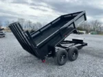 BWISE 6x12 Dump Trailer w/ Landscape Ramp Gate (7K GVWR) - Image 4