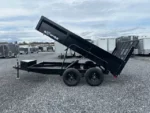 BWISE 6x12 Dump Trailer w/ Landscape Ramp Gate (7K GVWR) - Image 6