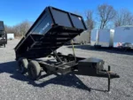 BWISE 6x12 Dump Trailer w/ Spreader Gate (10K GVWR)