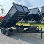 BWISE 6x12 Low Profile Dump Trailer w/ Tarp Kit (9,990 GVWR)