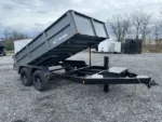 BWISE 7x12 Low Profile Dump Trailer w/ Hydraulic Jack (14.9K GVWR)