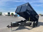 BWISE 7x12 High Side Dump Trailer w/ Barn Doors (14K GVWR) - Image 3