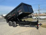 BWISE 7x14 High Side Dump Trailer w/ Barn Doors (14K GVWR)