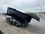 BWISE 7x16 Gooseneck Tri-Axle Dump Trailer for Sale - Image 6