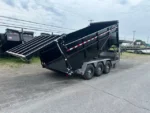 BWISE 7x16 Gooseneck Tri-Axle Dump Trailer for Sale - Image 8