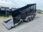 BWISE 7x16 Gooseneck Tri-Axle Dump Trailer for Sale - Image 4