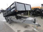 BWISE 7x12 Deck Over Dump Trailer w/ Fold Down Sides (9,990 GVWR)