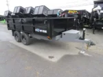 BWISE 7x12 Deck Over Dump Trailer w/ Fold Down Sides (9,990 GVWR) - Image 5
