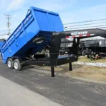 BWISE 7x16 Heavy Duty Gooseneck Dump Trailer (19.2K GVWR)