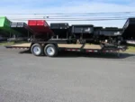 BWise 7 x 22 Low Profile Split Tilt Equipment Trailer - Image 4