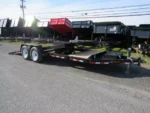 BWise 7 x 22 Low Profile Split Tilt Equipment Trailer