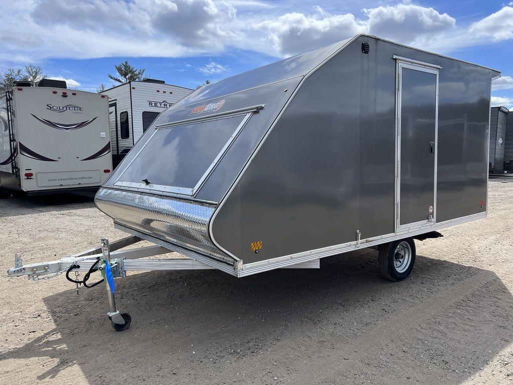 C4B3E837-4331-43BD-9294-07391FDF5180-1.jpg Sno Pro 101x12 Aluminum 2 Place Snowmobile Trailer w/Galvanized Package - Image 1