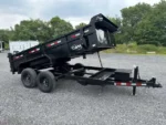 CAM Superline 7x14 HD Low Profile Dump Trailer w/ Scissor Lift (14K GVWR)