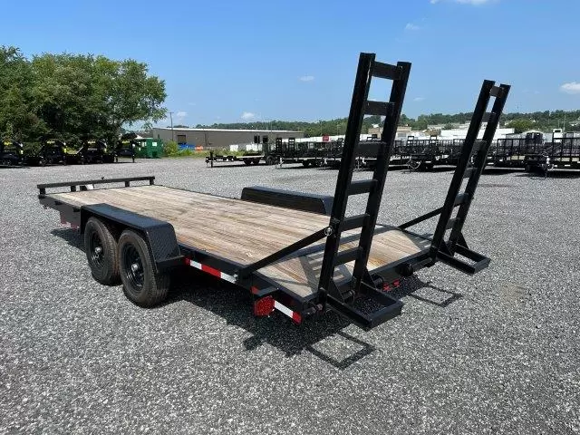 Carry-On-7x20-Equipment-Trailer-Beavertail-Ladder-Ramps-12K-GVW-3-1.webp Carry On 7 x 20 Equipment Trailer Ladder Ramps - Image 1