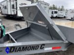 2024 Diamond C 8.5x20 20K Deckover Equipment Trailer w/ 72” Flip Knee Ramps - Image 8