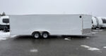 2024 E-Z Hauler 7x24 Aluminum 4-Place Drive In/Out w/Tapered Ramps, Rear Canopy - Image 7