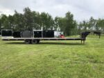 2002 Kaufman Trailers 101X40 Gooseneck Equipment Trailer w/Toolbox